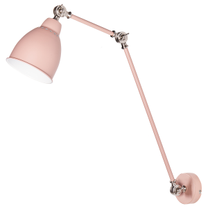 Candeeiro de parede em metal rosa pastel mississippi l