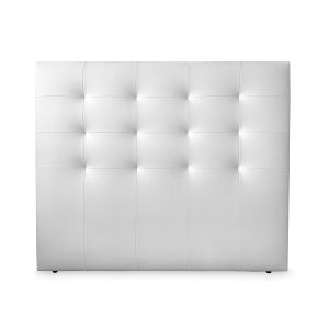 Cabecero bari polipiel, 130x120, blanco, cama 120 cm