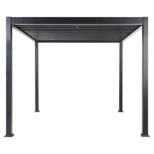 Pérgola de jardim 310x310 cm preto fornoli