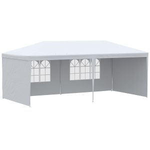 Tenda de exterior aço e pe; color blanco 585x295x255 cm Outsunny
