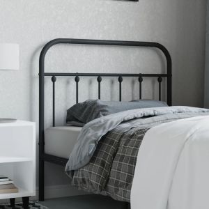 Cabeceira de cama 100 cm metal preto