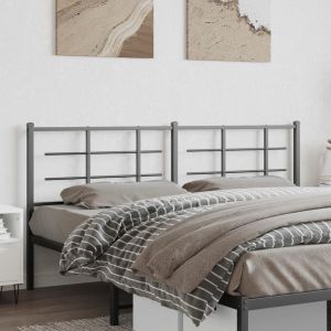 Cabeceira de cama 180 cm metal preto