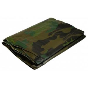 Lona militar - 3,6x5 m - 150 gr/m2 - lona camuflada chão verde e preta