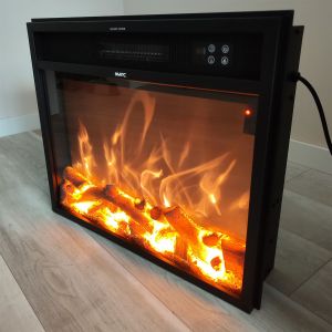 Queimador electrico mpc caminetto vulcano 1500w LED preto