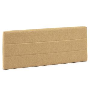 Cabeceira estofada miconos 140x60 cm cor mostarda, 8 cm de espessura