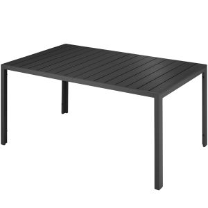 Mesa de jardim de alumínio bianca com pés ajustáveis em altura 150x90x74,5c