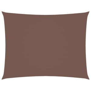 vidaXL toldo de vela rectangular tela oxford marrón 3x4,5 m