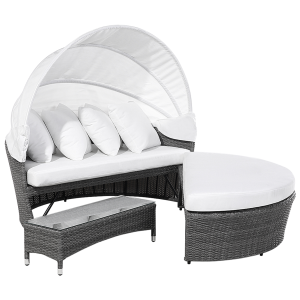 Cama de jardim cinzento sylt lux