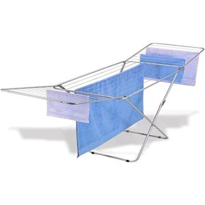 Metaltex varal horizontal, aço, cinza, 20 m