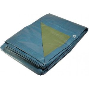 Lona protetora - marca - 6x10 m - azul e verde - 150g/m²