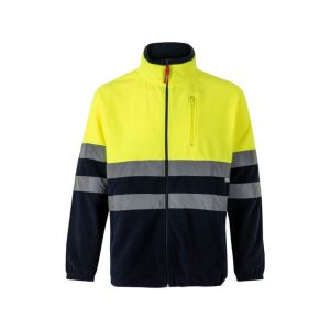 Casaco polar av bicolor 2xl azul marinho/amarelo fluor