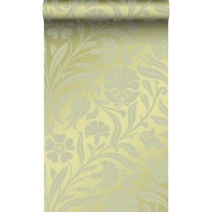 Origin wallcoverings papel de parede flores verde - 53 cm x 10,05 m