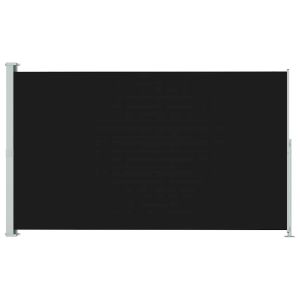 vidaXL toldo lateral retráctil de jardín negro 180x300 cm