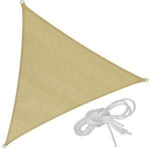 Toldo em forma de vela em polietileno, bege