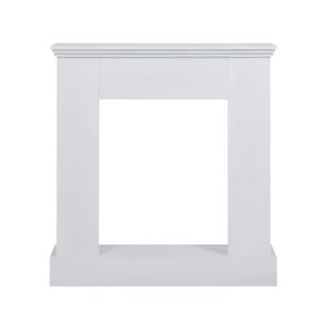 Moldura para lareira acanto branco 98x23x23 cm