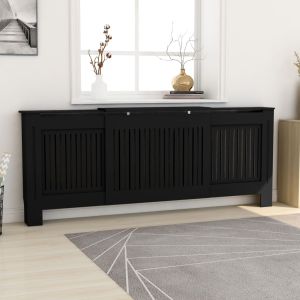 Cobertura de radiador mdf 205 cm preto