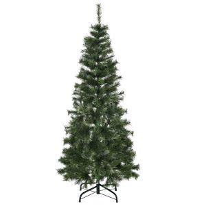 Árvore de natal artificial PVC e aço color verde ø53x150cm Homcom