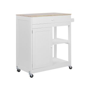 Carrito de cocina trapani blanco