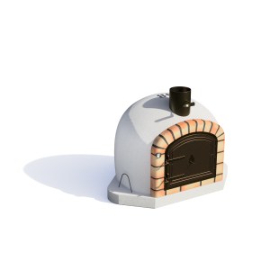 Movelar - forno a lenha modelo vulcano corner (branco - 320 x 80 x 80 cm)