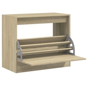 vidaXL zapatero de madera de ingeniería roble sonoma 80x42x69 cm