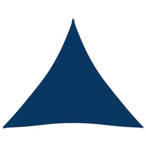 vidaXL toldo de vela triangular tela oxford azul 4x4x4 m