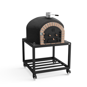 Movelar - forno a lenha modelo vesuvius (preto - 741 x 120 x 120 cm)