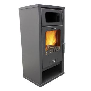 Salamandra a lenha sannover lyssia 12 kw com forno