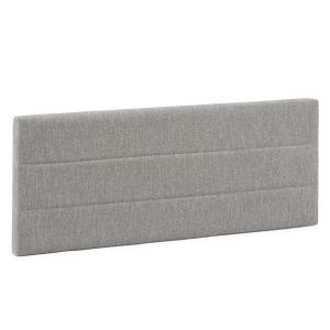 Cabeceira estofada miconos 140x60 cm cinza, 8 cm de espessura