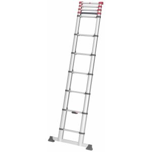 Escalera telescópica de aluminio flexline 320 de 11 peldaños