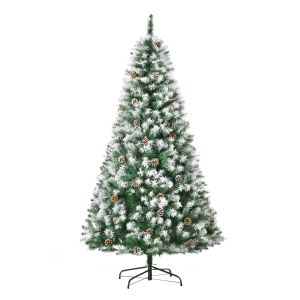 Árvore de natal artificial 180cm PVC color verde ø103x180cm Homcom