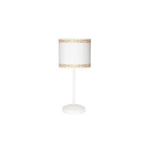 Fab 107371004 | candeeiro de mesa border branco/laranja 1xe14