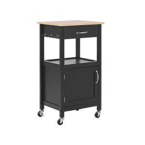 Carrito de cocina siena negro