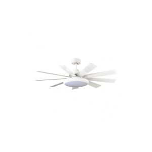 Ventilador de teto dc pireo 36w branco 9 lâminas branco faia