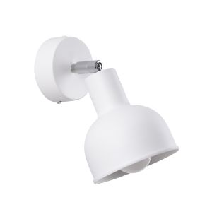 Lámpara de pared elba 1 blanco acero 19x17x11cm