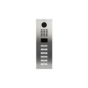 Fone de porta ip de 6 botões - flush - d2106v-v2-sp aço inoxidável