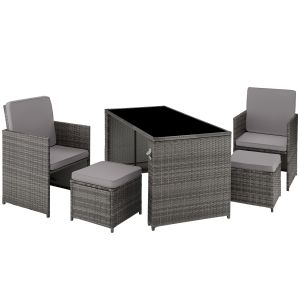 Conjunto de rattan palermo 2+2+1