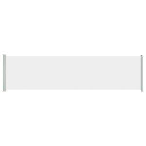 vidaXL toldo lateral retráctil de jardín crema 160x600 cm