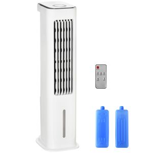 Ventilador de torre abs e pp color blanco 23x29x86cm Homcom