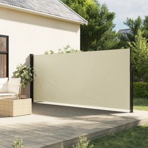 Toldo lateral retrátil 180x600 cm cor creme