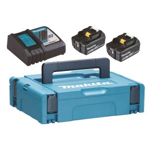 Makita 18 v 6 ah li-ion energy pack 2 baterias bl1860b + 1 carregador + mal