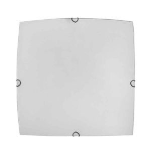 Fab 158382501 | plafon quadrado ayla 1xE27 branco 25x25x6 cm