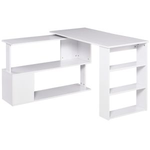 Secretaria aglomerado de madeira color blanco 120x110x74 cm Homcom