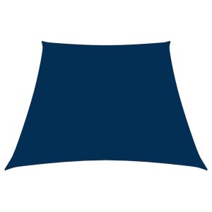 vidaXL toldo de vela trapezoidal de tela oxford azul 3/5x4 m