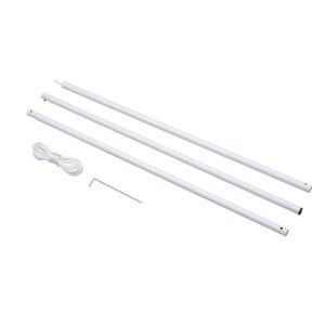 Barra de apoio para tendas aço color blanco ø25mmx3m Outsunny