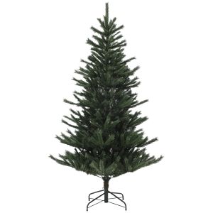 Árvore de natal plástico, metal color verde 123cmx123cmx210cm Homcom