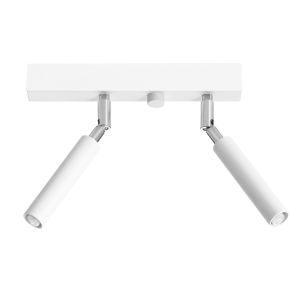 Lámpara de techo eyetech 2 blanco aluminio 25x20x3cm
