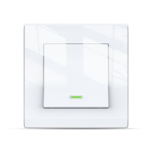 Interruptor inteligente branco Wi-Fi 1 botão com indicador LED tb11