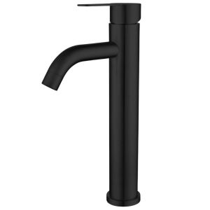 Grifo lavabo caño alto negro altavum coal grifers