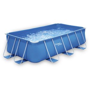 Piscina tubular retangular - ludo 2 - 4 x 2 x 1,22 m - filtração 2,3 m3/h