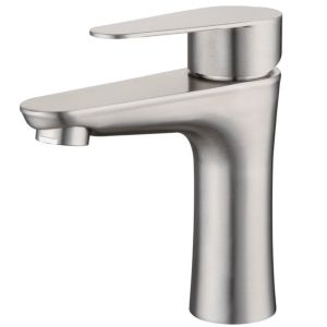 Grifo lavabo acero pulido essentials hibera grifers